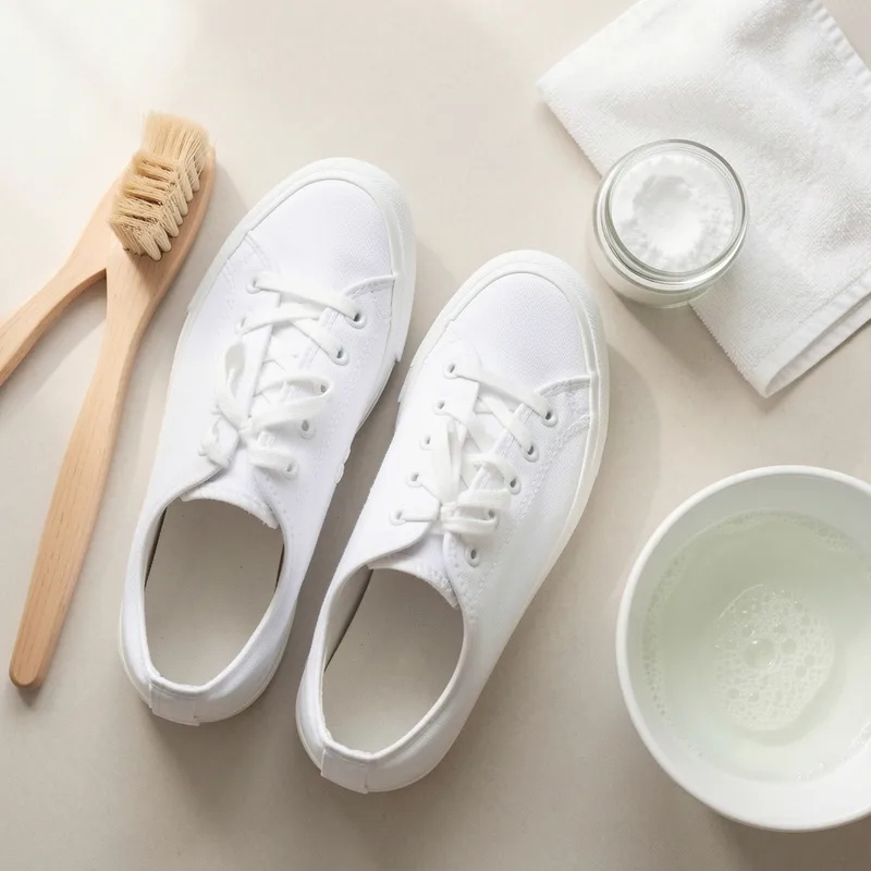 Comment nettoyer des baskets blanches : méthodes par matière