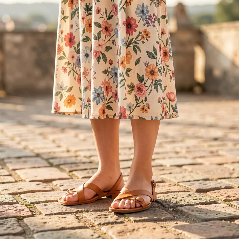 Quelles chaussures avec une robe fleurie : le guide par style