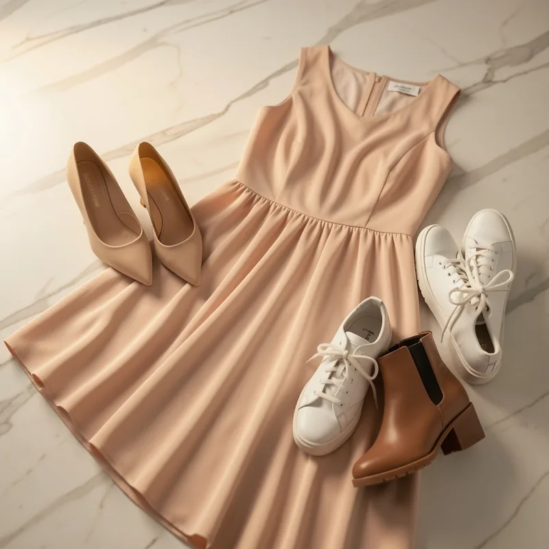 Quelles chaussures porter avec une robe : le guide par longueur